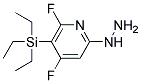 (4,6-DIFLUORO-5-TRIETHYLSILANYL-PYRIDIN-2-YL)-HYDRAZINE 结构式