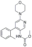 (6-MORPHOLIN-4-YL-4-O-TOLYL-PYRIDIN-3-YL)-CARBAMIC ACID METHYL ESTER 结构式