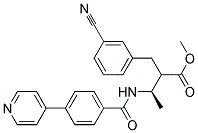 (R)-2-(3-CYANO-BENZYL)-3-(4-PYRIDIN-4-YL-BENZOYLAMINO)-BUTYRIC ACID METHYL ESTER 结构式