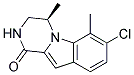 (R)-7-CHLORO-4,6-DIMETHYL-3,4-DIHYDRO-2H-PYRAZINO[1,2-A]INDOL-1-ONE 结构式