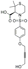 (S)-4-[4-(4-HYDROXY-BUT-2-YNYLOXY)-BENZENESULFONYL]-2,2-DIMETHYL-THIOMORPHOLINE-3-CARBOXYLIC ACID 结构式