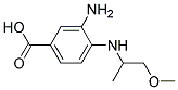 3-AMINO-4-(2-METHOXY-1-METHYL-ETHYLAMINO)-BENZOIC ACID 结构式