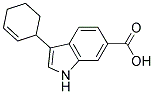 3-CYCLOHEX-2-ENYL-1H-INDOLE-6-CARBOXYLIC ACID 结构式