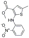 5-METHYL-2-(2-NITRO-PHENYLAMINO)-THIOPHENE-3-CARBOXYLIC ACID METHYL ESTER 结构式