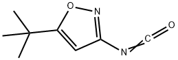 5-叔丁基-3-异恶唑基异氰酸酯 结构式