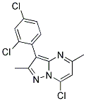 7-CHLORO-3-(2,4-DICHLORO-PHENYL)-2,5-DIMETHYL-PYRAZOLO[1,5-A]PYRIMIDINE 结构式