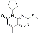 8-CYCLOPENTYL-5-METHYL-2-METHYLSULFANYL-8H-PYRIDO[2,3-D]PYRIMIDIN-7-ONE 结构式