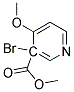 METHYL 3-BROMO-4-METHOXYNICOTINATE 结构式