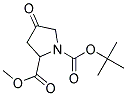 N-BOC 4-OXO-PYRROLIDINE-2-CARBOXYLIC ACID METHYL ESTER 结构式