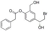 PHENYL-ACETIC ACID 4-((R)-2-BROMO-1-HYDROXY-ETHYL)-2-HYDROXYMETHYL-PHENYL ESTER 结构式