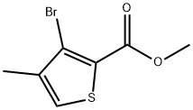 3-溴-4-甲基-2-噻吩甲酸甲酯 结构式