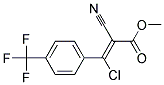 3-CHLORO-2-CYANO-3-[4-(TRIFLUOROMETHYL)PHENYL]-2-PROPENOIC ACIDETHYL ESTER 结构式