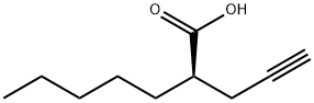 (2R)-2-(2-丙炔-1-基)庚酸 结构式