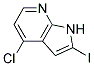 4-CHLORO-2-IODO-7-AZAINDOLE 结构式