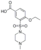 4-ETHOXY-5-(4-METHYLPIPERAZIN-1-SULFONYL)BENZOIC ACID 结构式