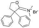 N,N-Dimethyl(TeraHydro-3,3-Diphenyl)-2-Furyliden-AmmoniumBromide 结构式