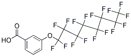 3-(Heptadecafluoro-1-octyloxy)benzoic acid 结构式