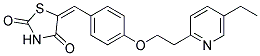 5-[4-[2-(5-Ethyl-2-Pyridyl)Ethoxy]Benzilidene]-2,4-Thiazolidindione 结构式