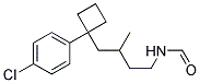 {N-[1-(4-CHLOROPHENYL)CYCLOBUTYL]-3-METHYLBUTYL}FORMAMIDE 结构式