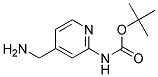 4-氨甲基吡啶-2-氨基甲酸叔丁酯 结构式