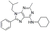 N-CYCLOHEXYL-9-ISOBUTYL-2-METHYL-8-PHENYL-9H-PURIN-6-AMINE 结构式