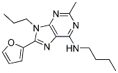 N-BUTYL-8-(FURAN-2-YL)-2-METHYL-9-PROPYL-9H-PURIN-6-AMINE 结构式