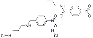 N-(N-PROPYL)-4-NITROBENZYLAMINE HYDROCHLORIDE, (4-NITROBENZYL-N-PROPYLAMINE HYDRO- CHLORIDE; 结构式