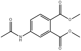 4-乙酰氨基邻苯二甲酸二甲酯 结构式