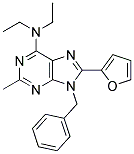 9-BENZYL-N,N-DIETHYL-8-(FURAN-2-YL)-2-METHYL-9H-PURIN-6-AMINE 结构式