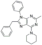 8-BENZYL-2-METHYL-9-PHENYL-6-(PIPERIDIN-1-YL)-9H-PURINE 结构式