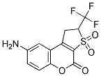 8-AMINO-1,2-DIHYDRO-2-(TRIFLUOROMETHYL)THIENO-[2,3-C]-CHROMEN-3,3,4-TRIONE 结构式