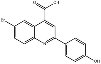 6-溴-2-(4-羟苯基)喹啉-4-羧酸 结构式