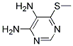 4,5-二氨基-6-甲基巯基嘧啶 结构式