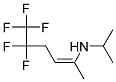 5-ISOPROPYLAMINO-1,1,1,2,2-PENTAFLUOROHEX-4-EN- 结构式