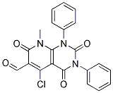 5-CHLORO-8-METHYL-2,4,7-TRIOXO-1,3-DIPHENYL-1,2,3,4,7,8-HEXAHYDROPYRIDO[2,3-D]PYRIMIDINE-6-CARBALDEHYDE 结构式