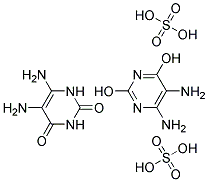 5,6-DIAMINO-2,4-DIHYDROXYPYRIMIDINE SULPHATE, (5,6-DIAMINOURACIL SULFATE) 结构式