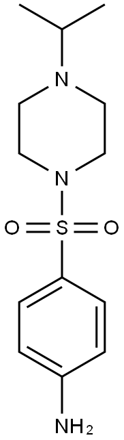 4-(4-ISOPROPYL-PIPERAZINE-1-SULFONYL)-PHENYLAMINE 结构式