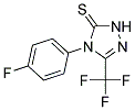 4-(4-FLUOROPHENYL)-4,5-DIHYDRO-3-TRIFLUOROMETHYL-1,2,4-TRIAZOL-5(1H)-THIONE 结构式