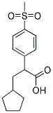 3-CYCLOPENTYL-2-(4-METHANESULFONYL-PHENYL)- PROPIONIC ACID 结构式