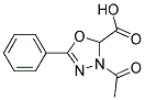 3-乙酰基-2,3-二氢-5-苯基-1,3,4-恶二唑-2-甲酸 结构式