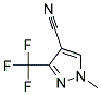 1-甲基-3-三氟甲基-4-氰基-1H-吡唑 结构式
