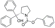 (S)-BENZYLOXYCARBONYL-2-[HYDROXY (DIPHENYL)METHYL]PYRROLIDINE, 结构式