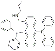 9,10-双二苯基膦基正丙胺基蒽 结构式