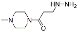 3-肼基-1-(4-甲基哌嗪-1-基)-1-丙酮 结构式