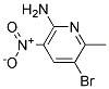 2-甲基-6-氨基-5-硝基-3-溴吡啶 结构式