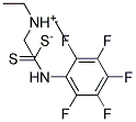 N,N-DIETHYLETHAN-1-AMINIUM N-(2,3,4,5,6-PENTAFLUOROPHENYL)CARBAMODITHIOATE, TECH 结构式