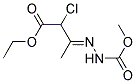METHYL 2-(2-CHLORO-3-ETHOXY-1-METHYL-3-OXOPROPYLIDENE)HYDRAZINE-1-CARBOXYLATE, TECH 结构式