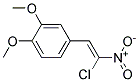 4-(2-CHLORO-2-NITROVINYL)-1,2-DIMETHOXYBENZENE, TECH 结构式