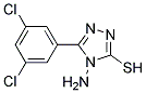 4-AMINO-5-(3,5-DICHLOROPHENYL)-4H-1,2,4-TRIAZOLE-3-THIOL, TECH 结构式