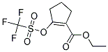 ETHYL 2-{[(TRIFLUOROMETHYL)SULFONYL]OXY}CYCLOPENT-1-ENE-1-CARBOXYLATE 结构式